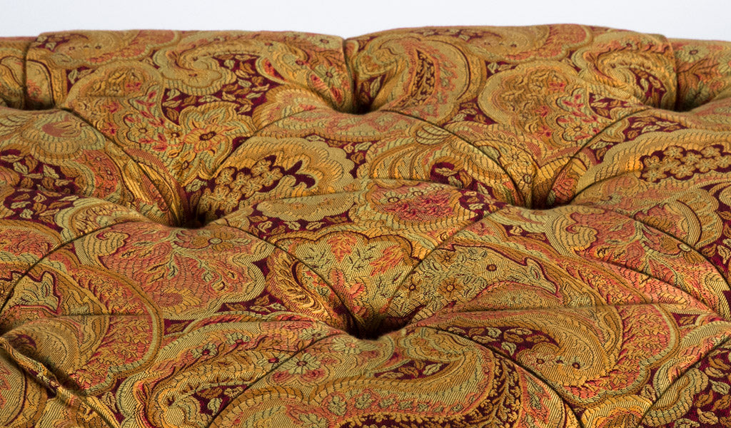 44"W Fabric Tufted Ottoman