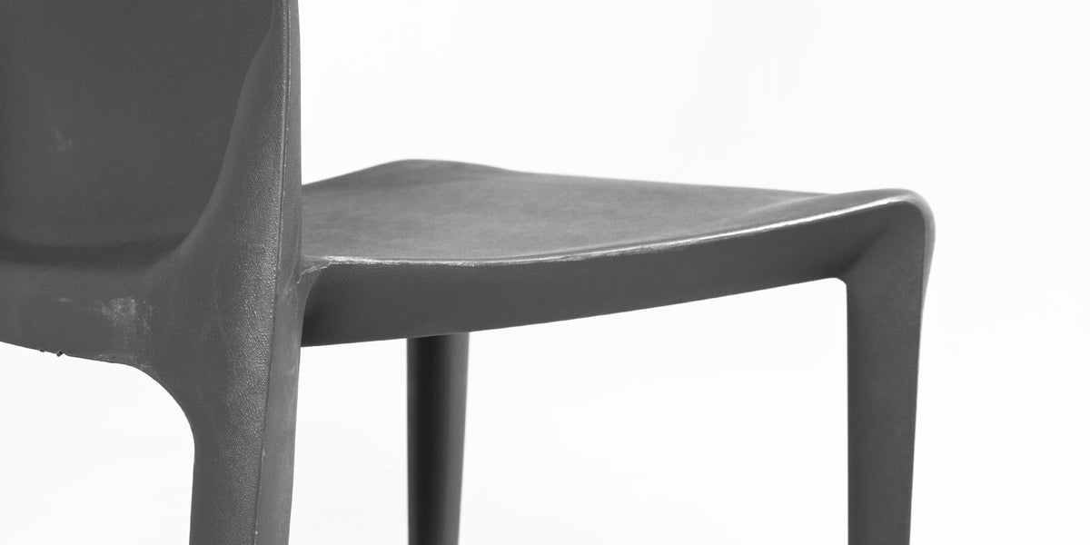 Charcoal Bellini Stack Chair