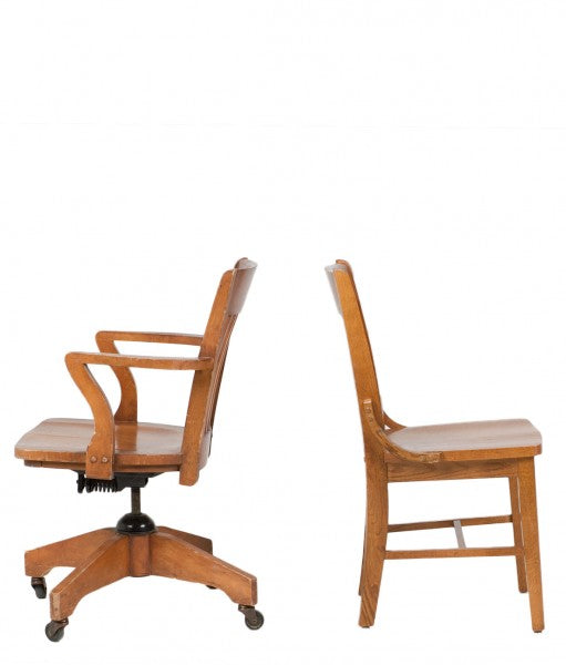 Americana Mid Back Chair - Oak