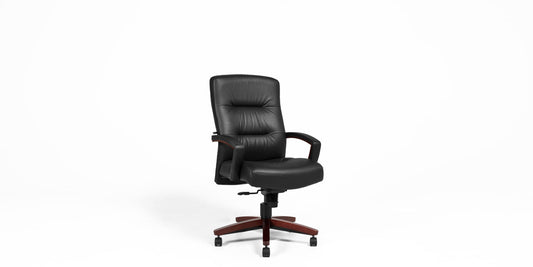 Black Leather High Back Executive Chair