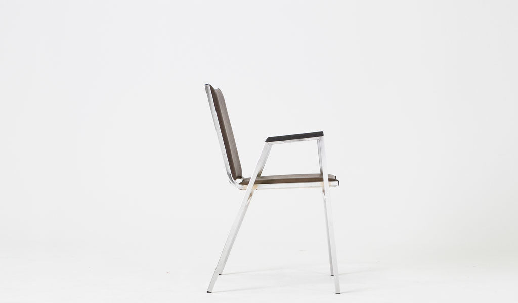 Brown Vinyl Stack Chair