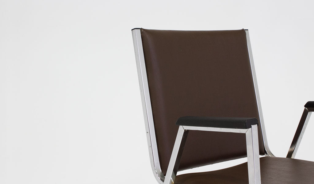 Brown Vinyl Stack Chair