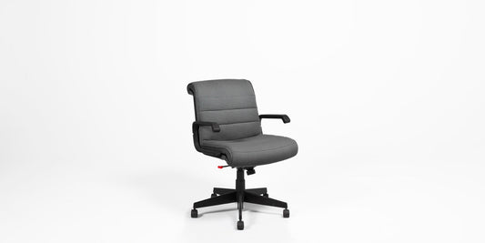 Grey Fabric Mid Back Sapper Chair