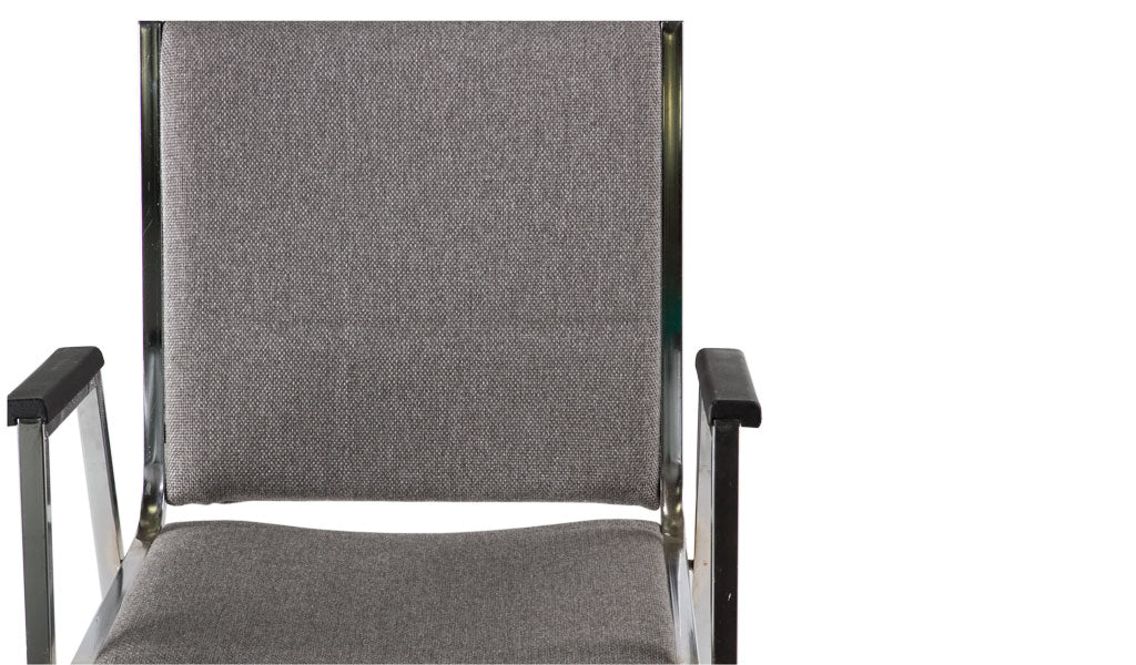 Grey Fabric Stack Chair