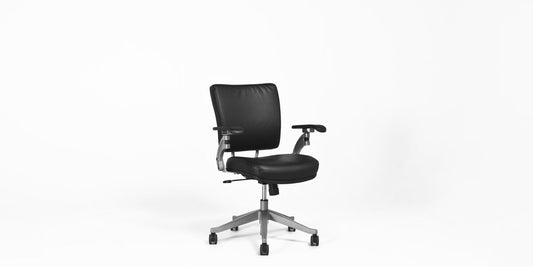 Black Vinyl Task Chair