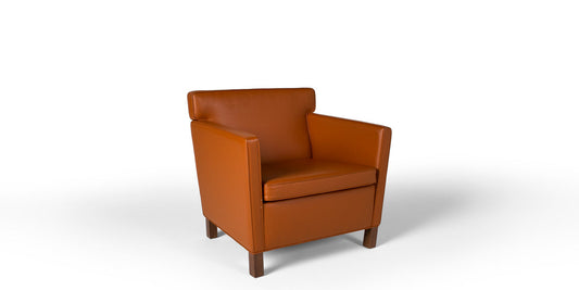 Saddle Brown Leather Chair