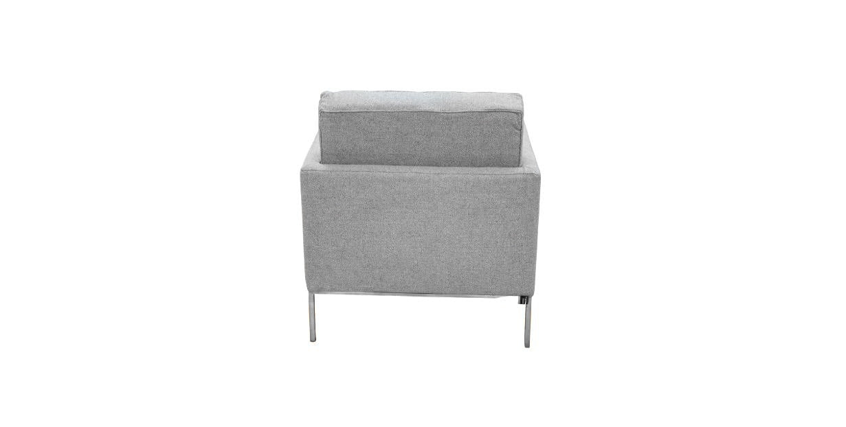 Light Grey Tweed Chair