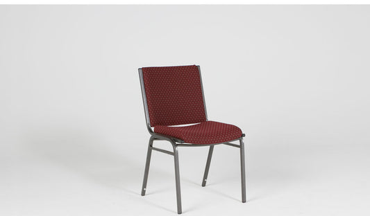 Burgundy Diamond Patterned Chair
