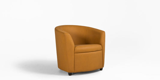 Camel Leather Club Chair