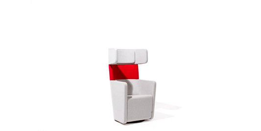 Grey Hi-Back Loung Chair