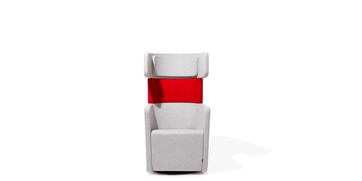 Grey Hi-Back Loung Chair