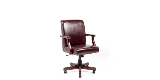 Oxblood Mid Back Chair