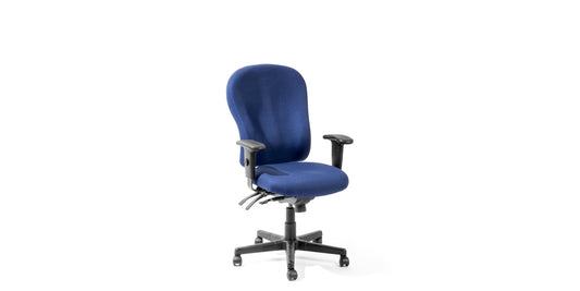 Blue Fabric Hi Backed Task Chair