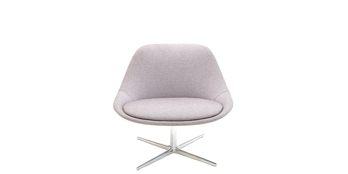 Light Grey Swivel Bernhardt Chair