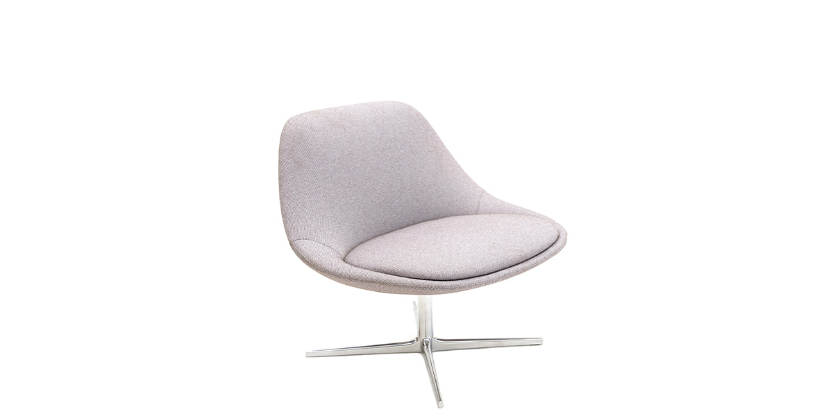 Light Grey Swivel Bernhardt Chair