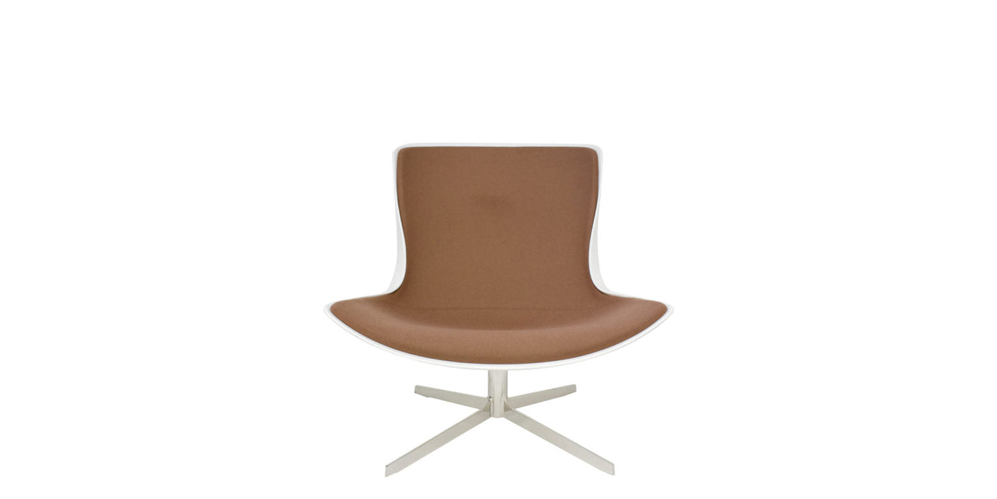 White Fiberglass Lounge Chair