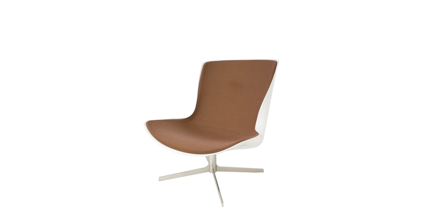 White Fiberglass Lounge Chair