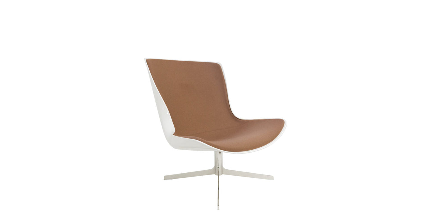 White Fiberglass Lounge Chair