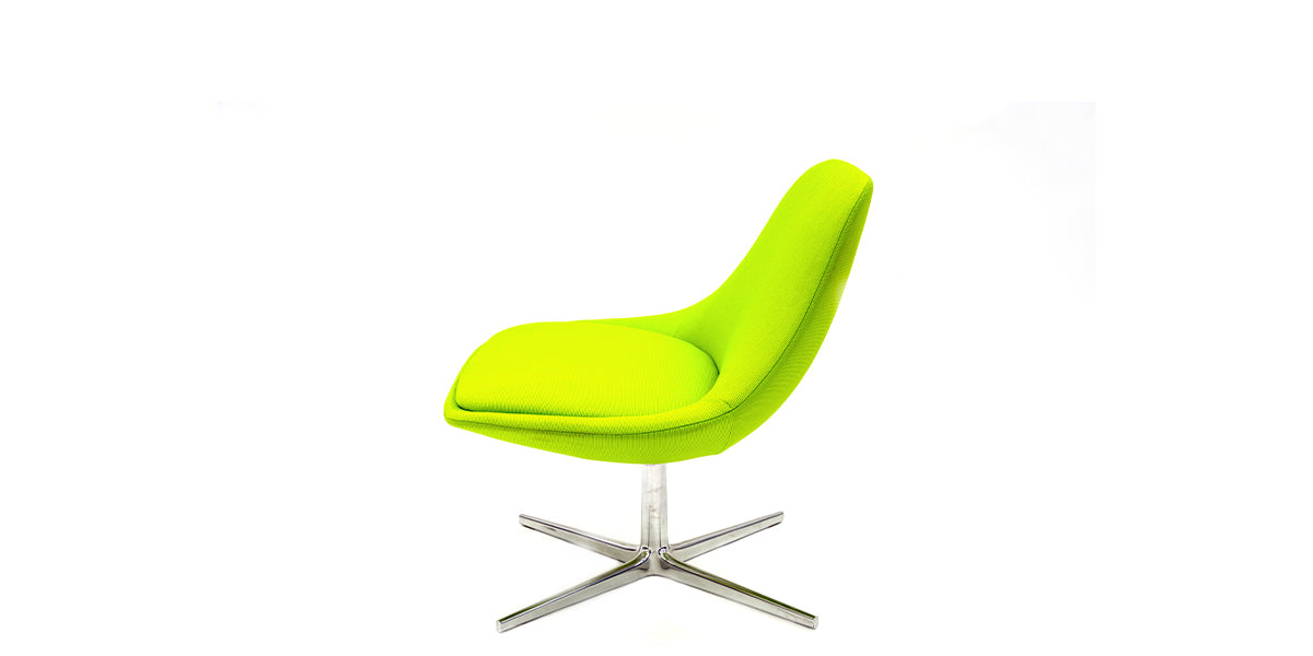 Fluorscent Green Bernhardt Swivel Chair