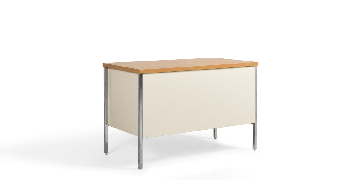 45"W Putty Metal Desk