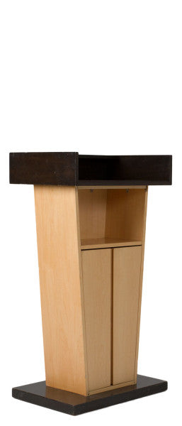 48"H Podium - Walnut / Maple