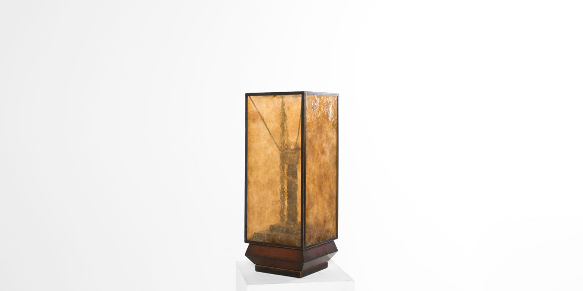 21"H Plexiglass Mission Table Lamp