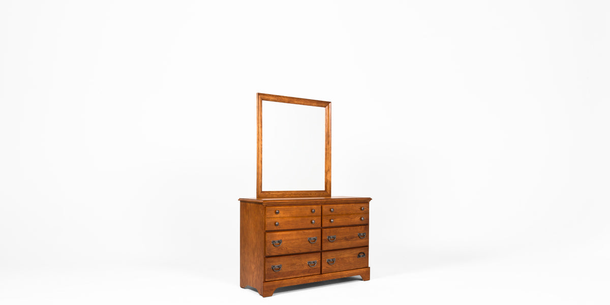 Medium Oak Dresser Mirror