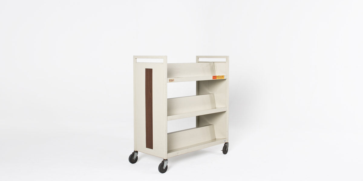 Putty Book Cart with Side Panels