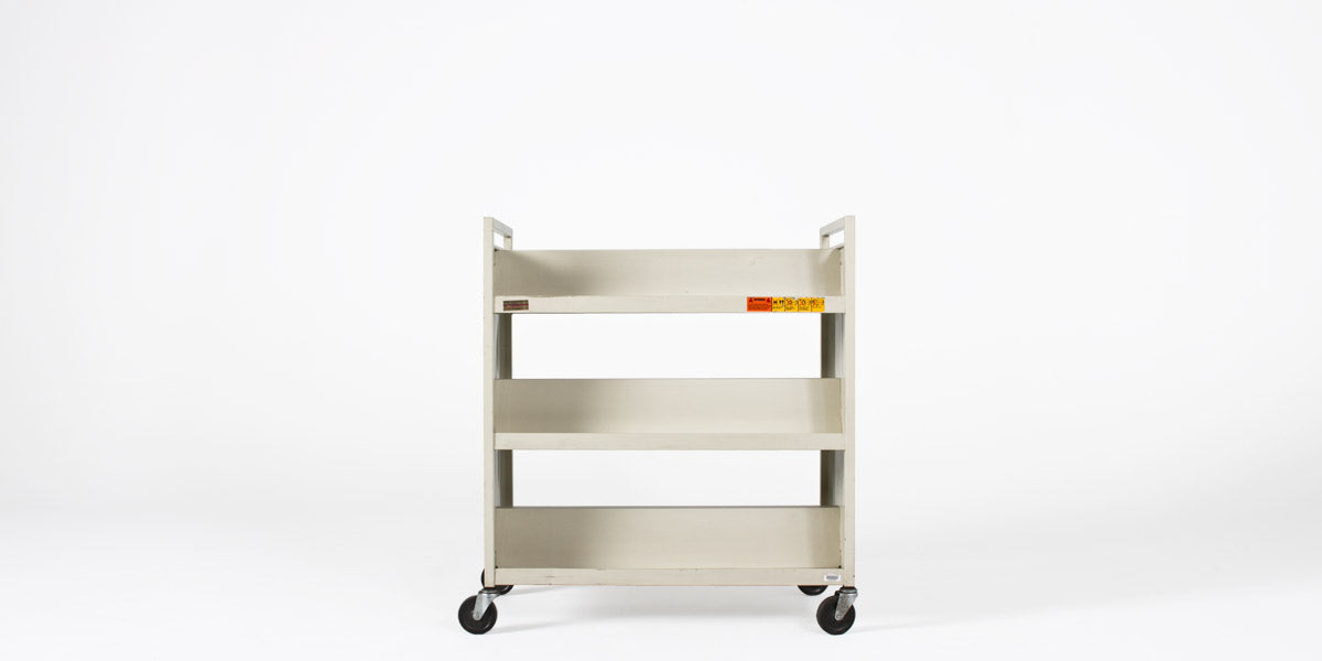 Putty Book Cart with Side Panels