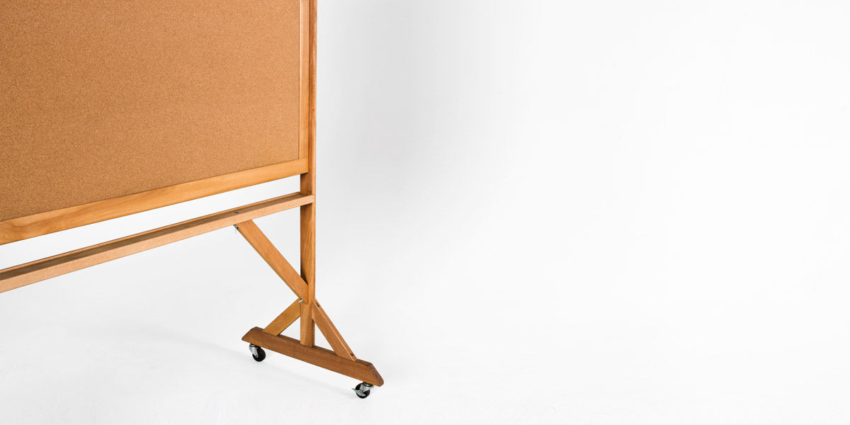 Doubled Sided Mobile Bulletin Board