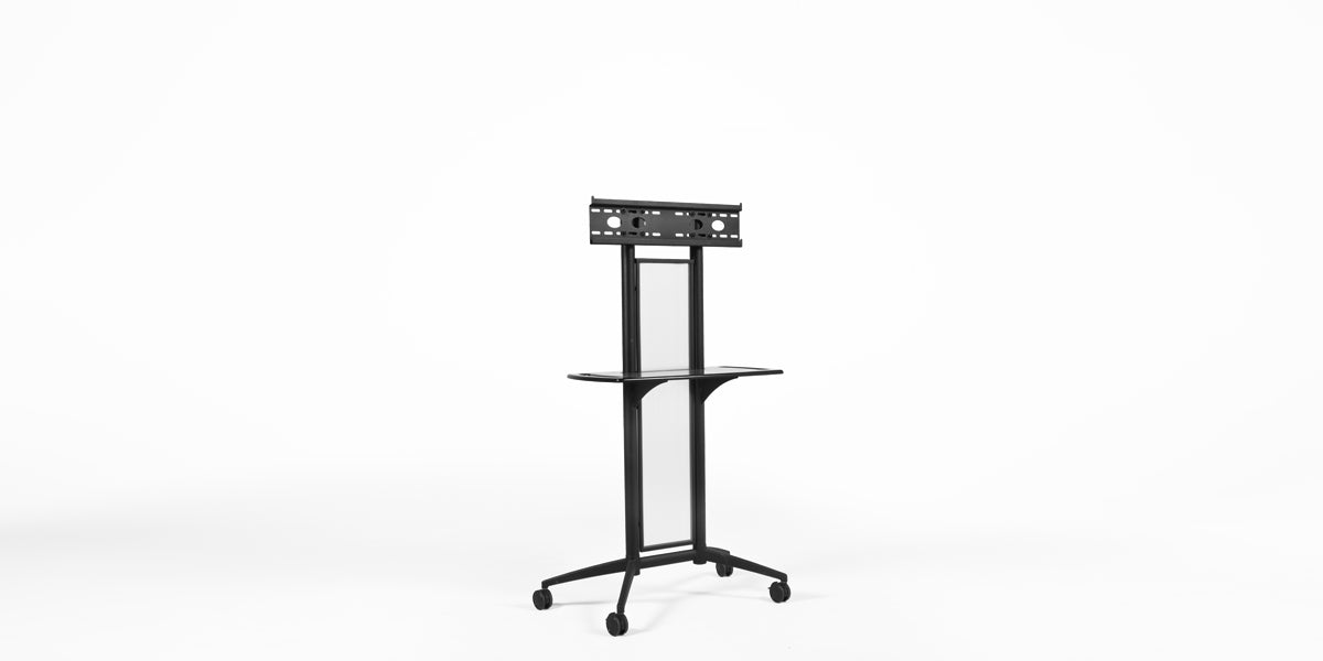 Black Flat Panel TV Cart