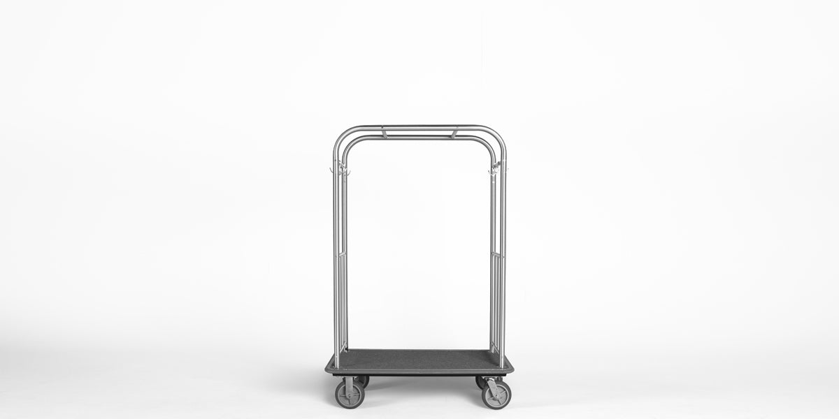 Brushed Chrome Bellman Cart