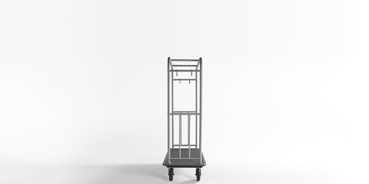 Brushed Chrome Bellman Cart