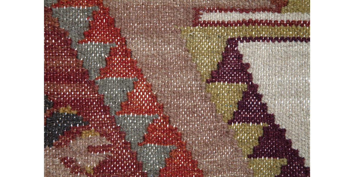 Hand-woven Wool/Cotton Multicolor