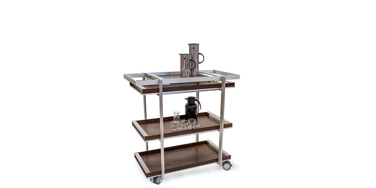 Serving Cart with Removable Tray