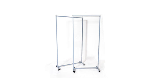 36"W Clear Mobile Partition
