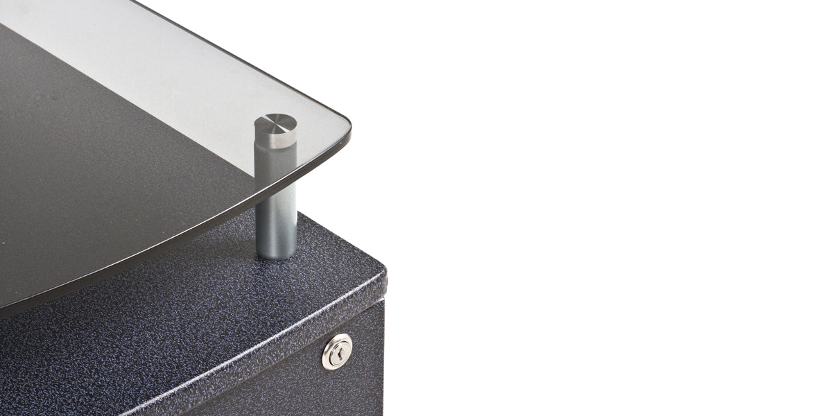 Mobile Ped 2 Drawer- Charcoal