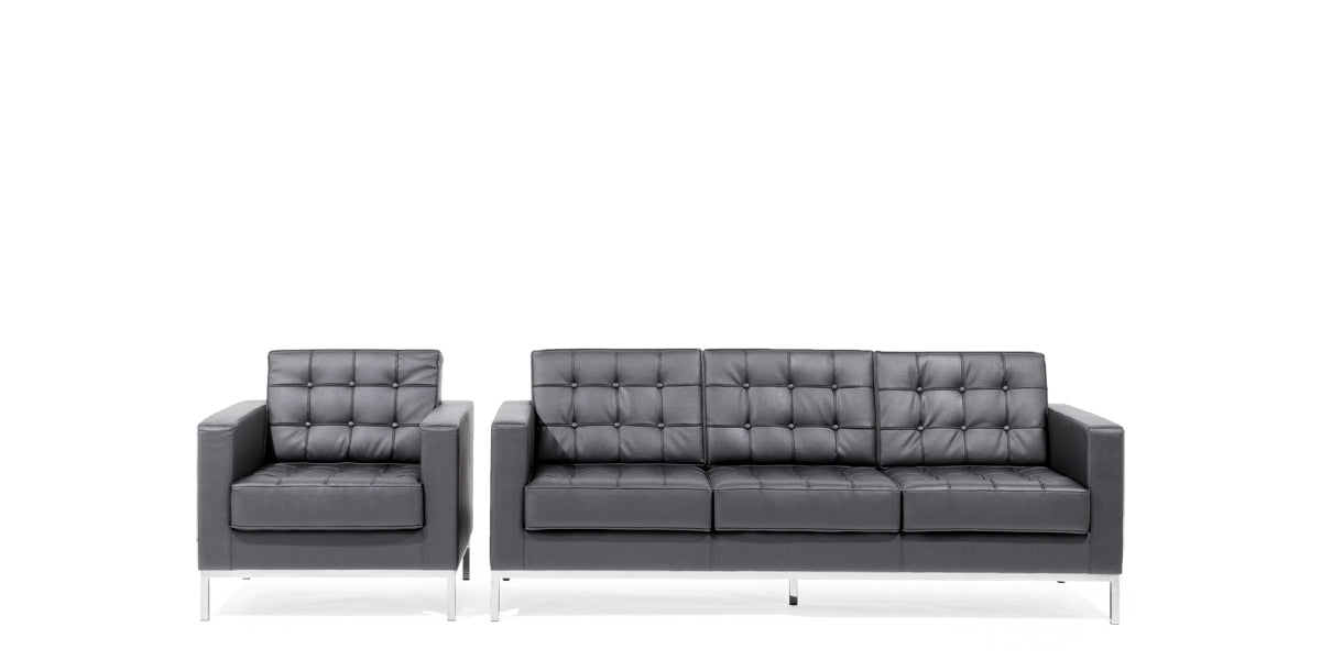 80"W Black loft Sofa