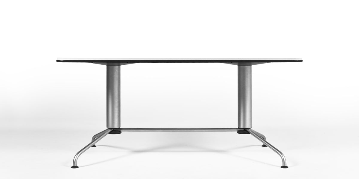 63"W White Conference Table