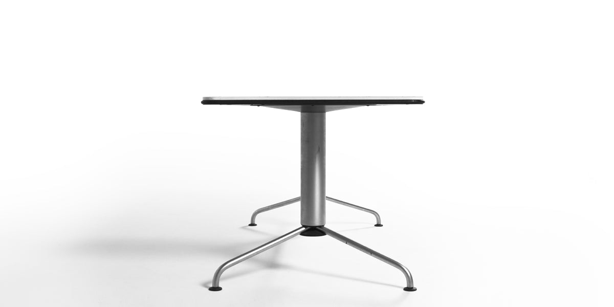63"W White Conference Table