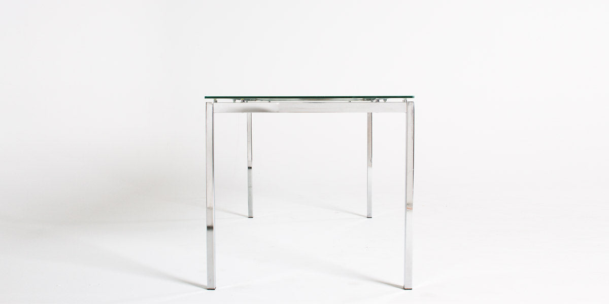 63"W Frosted Glass Table