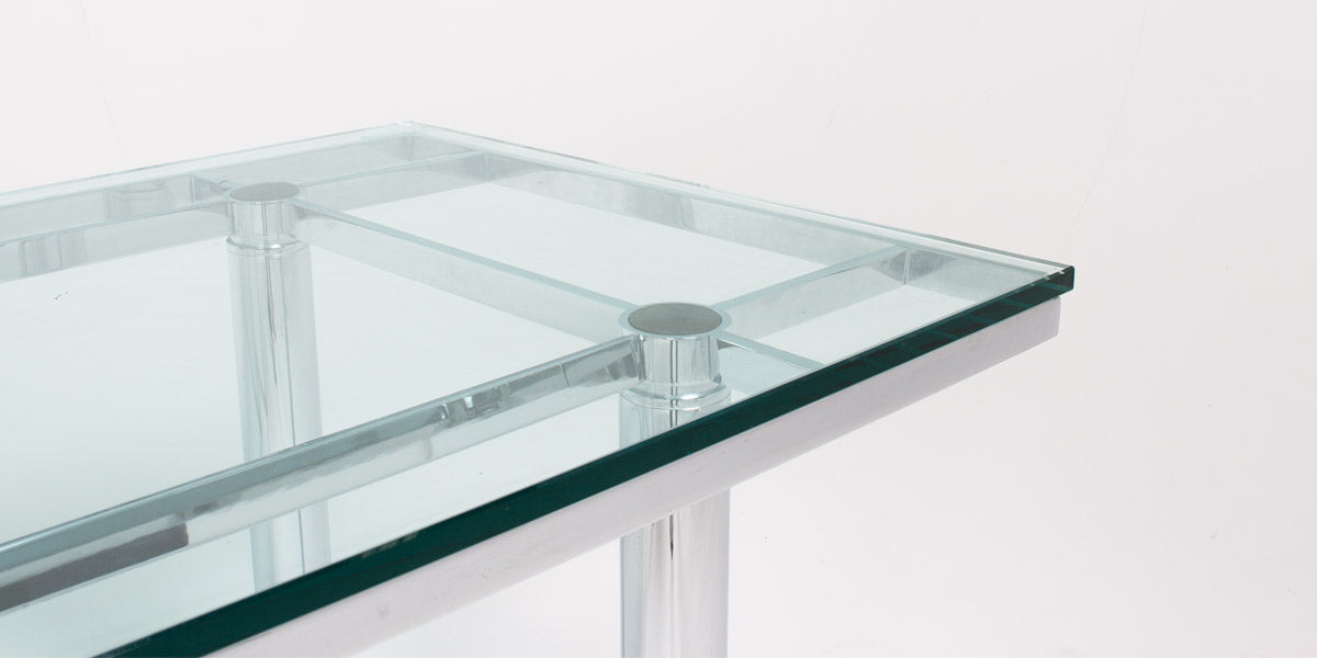 70.5"W Glass Stressa Table