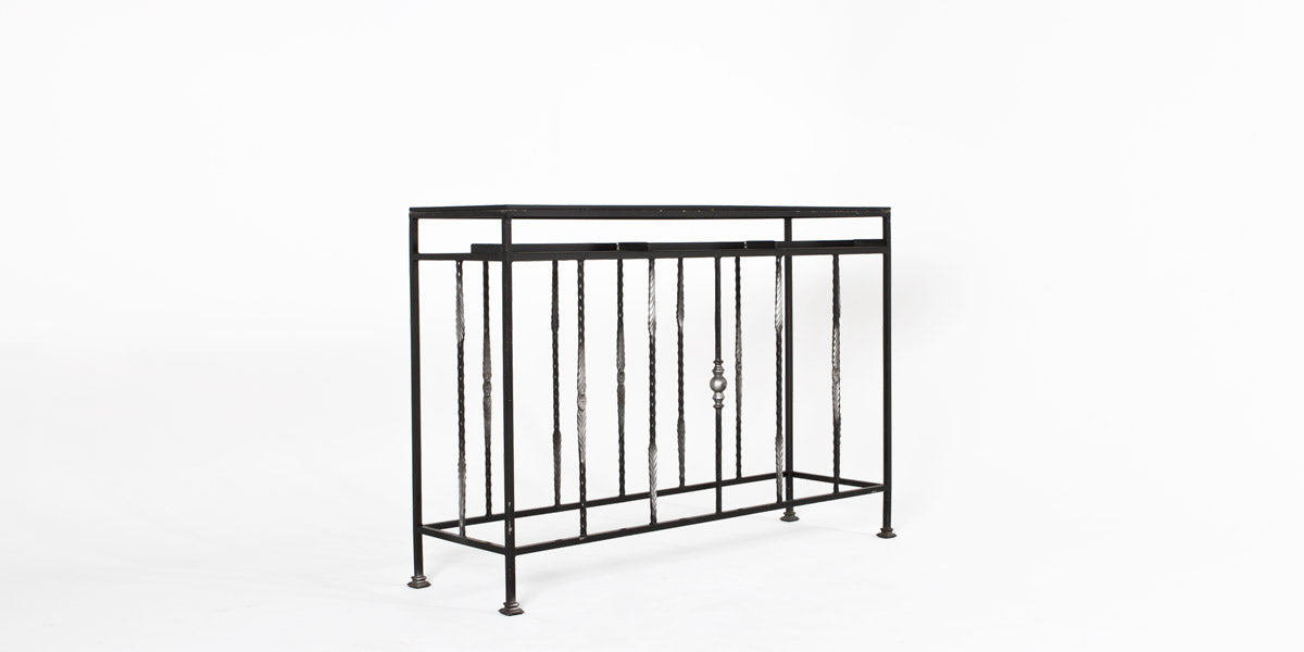 60"W Wrought Iron Console Table