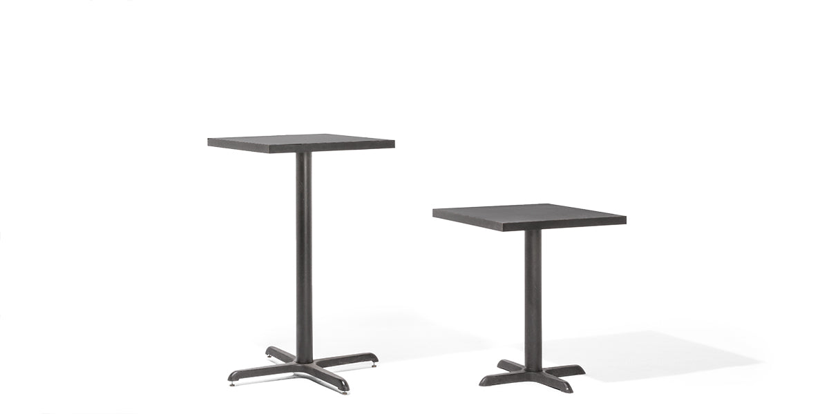 24"SQ Black Laminate Table