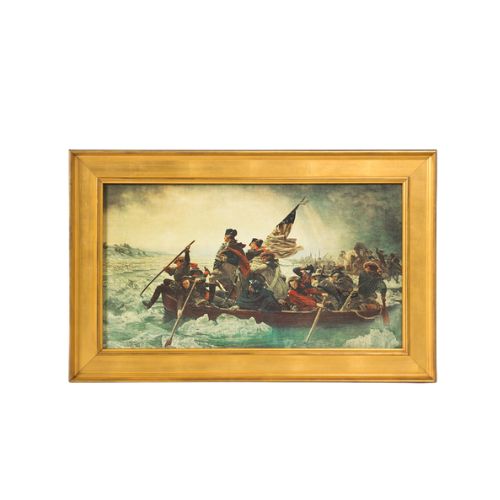 36.25"w Portrait Art/Washington crossing the Delaware