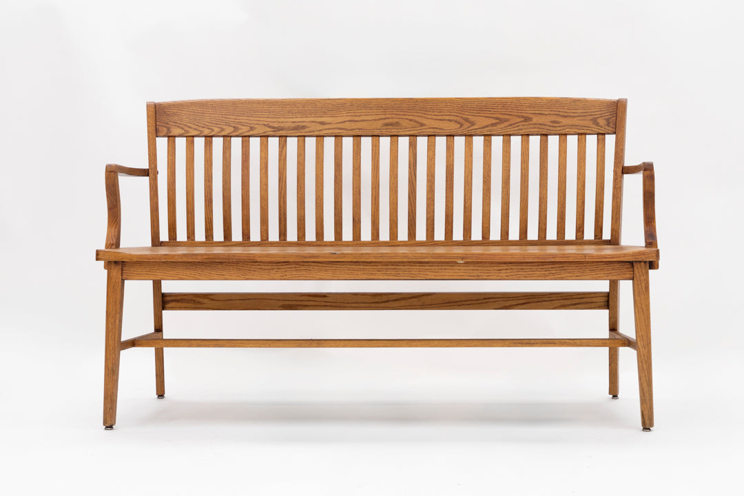 63" Oak Americana Bench