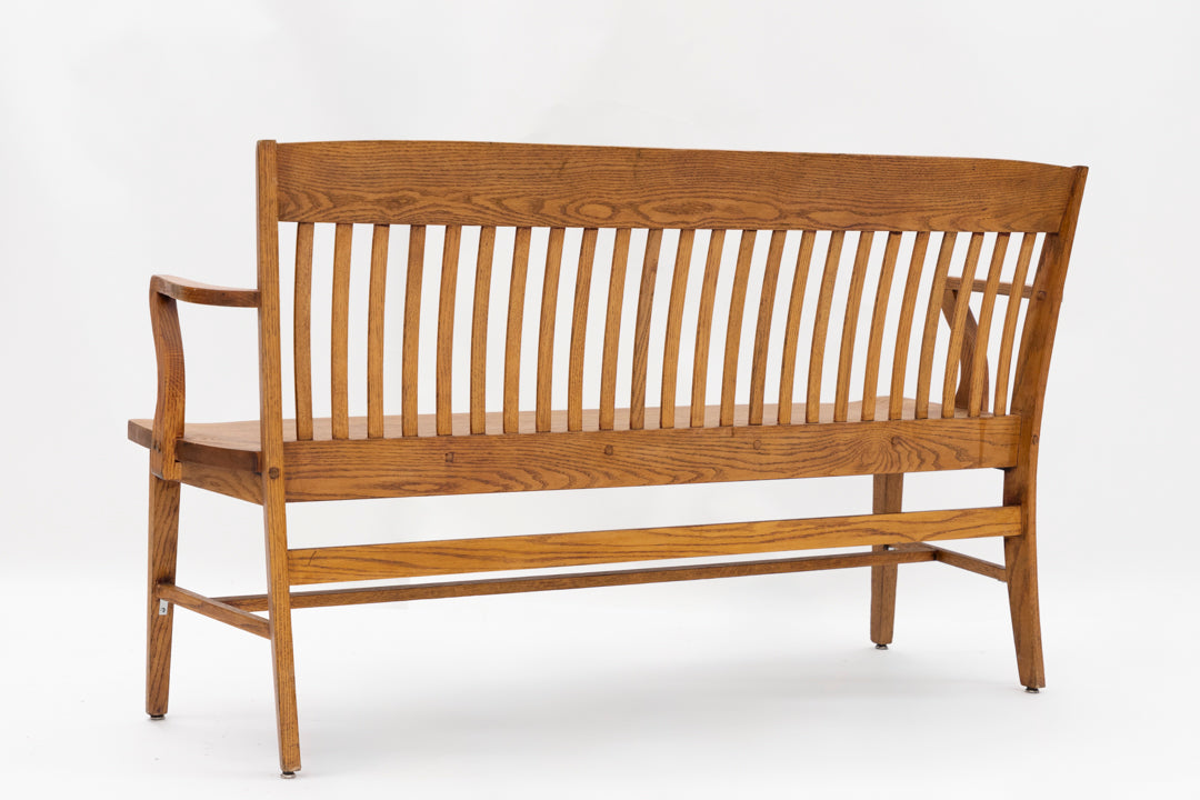 63" Oak Americana Bench