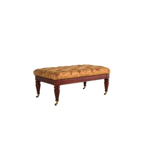 44"W Fabric Tufted Ottoman