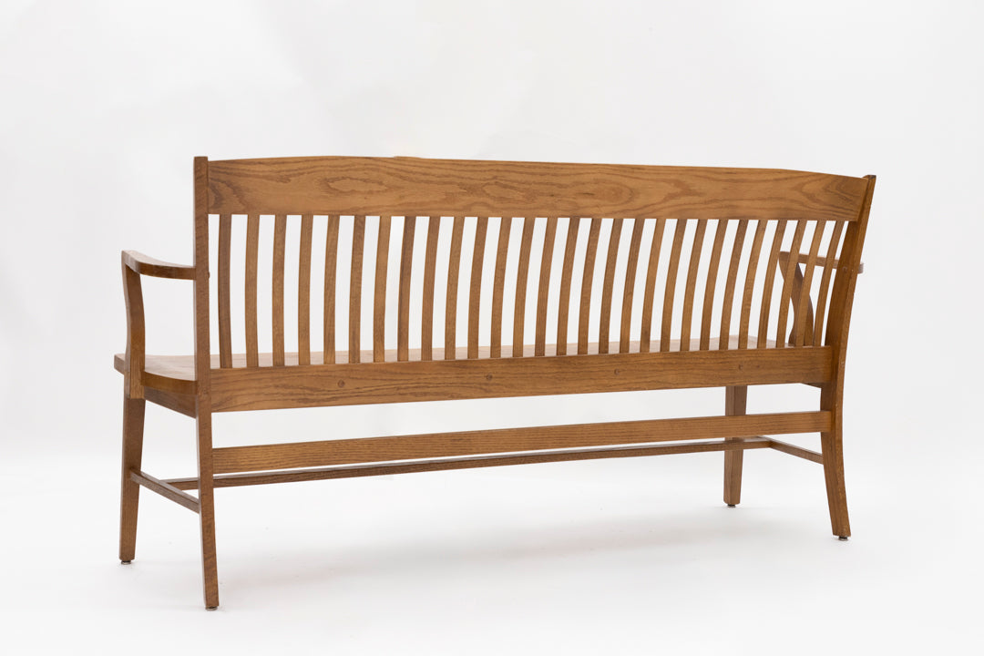 72" Oak Americana Bench