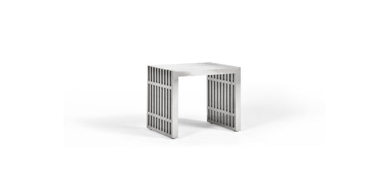 19.5"W Stainless Steel Table-Bench